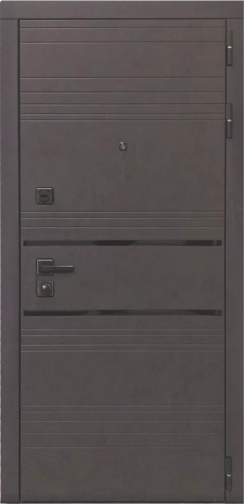 Входная дверь ДвериПРО L-43 СБ-3 листв. бел. (21 беленый дуб) DPRO196766 внешняя сторона