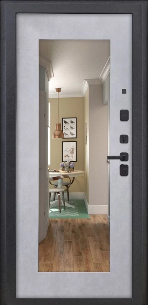 Входная дверь ДвериПРО L-43 ФЛЗ-603 Бетон снежный DPRO196696 внутренняя сторона