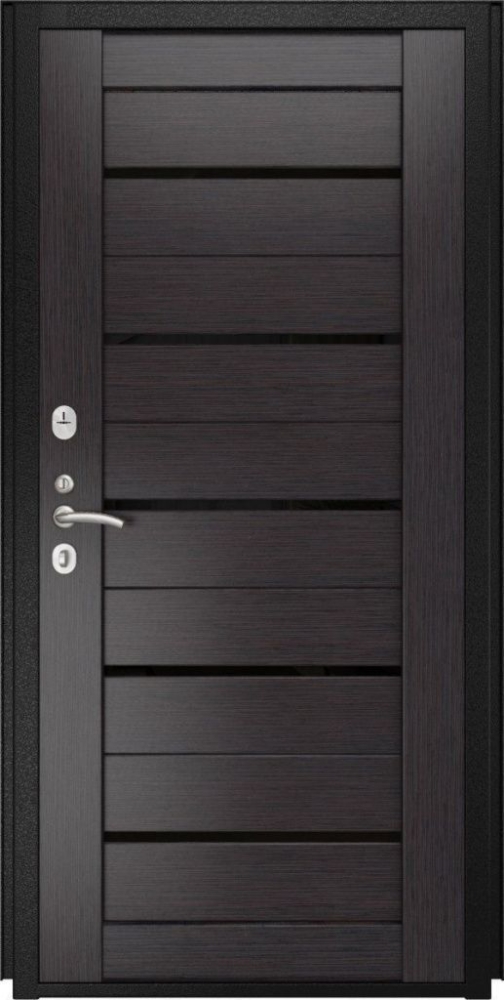 Входная дверь ДвериПРО L-45 СБ-1 (лак.черное, 16мм, венге) DPRO196862 внутренняя сторона